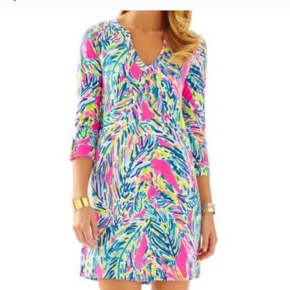 Lilly Pulitzer Rossmore Dress in Palm Reader Print XXS